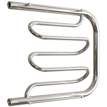 Полотенцесушитель водяной Двин (Dveen) Dw 50х60 см, с полкой, 1х1/2″ К0 полированный хром