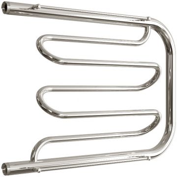 Полотенцесушитель водяной Двин (Dveen) Dw 50х70 см, с полкой, 1х1/2″ К0 полированный хром