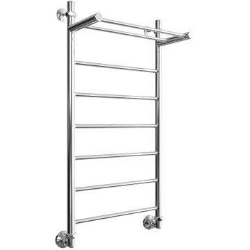 Полотенцесушитель водяной Двин (Dveen) FJ 100х50 см, с полкой, 1х1/2″ К1 полированный хром