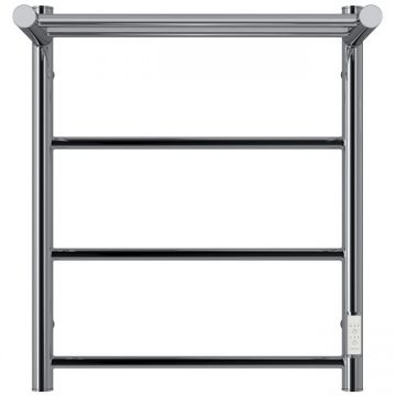 Полотенцесушитель электрический Двин (Dveen) FJ neo 60х50 см, с полкой, К диммер полированный хром