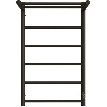Полотенцесушитель электрический Двин (Dveen) FJ neo 80х50 см, с полкой, К диммер черный матовый