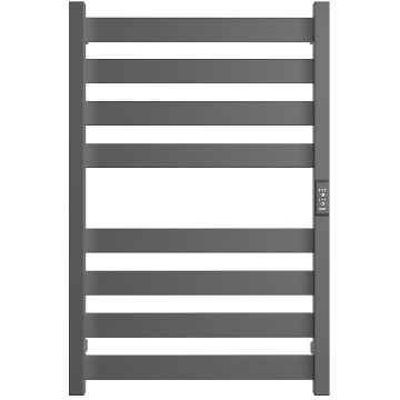 Полотенцесушитель электрический Двин (Dveen) G plaza neo 80х50 см, без полки, К диммер, квадрат графит
