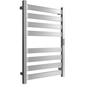 Полотенцесушитель электрический Двин (Dveen) G plaza neo 80х50 см, без полки, К диммер, квадрат полированный хром