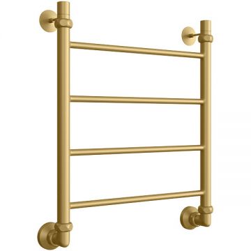 Полотенцесушитель водяной Двин (Dveen) J 60х50 см, без полки, 1х1/2″ К3 золотой матовый