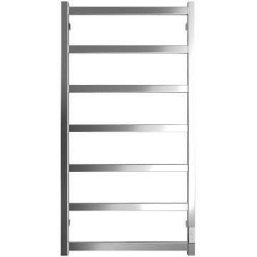 Полотенцесушитель электрический Двин (Dveen) J plaza neo 100х50 см, без полки, К диммер, квадрат полированный хром