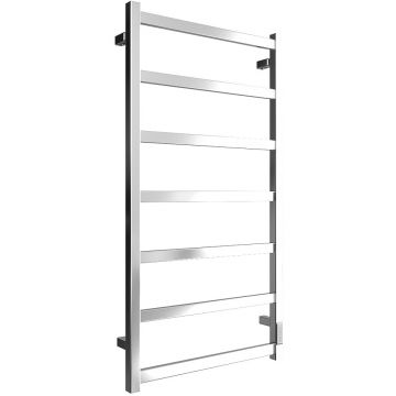 Полотенцесушитель электрический Двин (Dveen) J plaza neo 100х50 см, без полки, К диммер, квадрат полированный хром