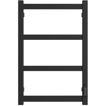 Полотенцесушитель электрический Двин (Dveen) J plaza neo 60х40 см, без полки, К диммер, квадрат графит