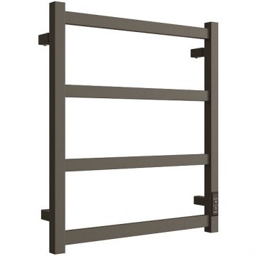 Полотенцесушитель электрический Двин (Dveen) J plaza neo 60х50 см, без полки, К диммер, квадрат графит