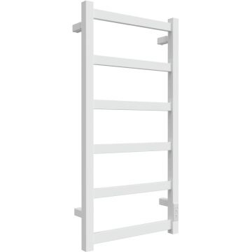 Полотенцесушитель электрический Двин (Dveen) J plaza neo 80х40 см, без полки, К диммер, квадрат белый