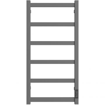 Полотенцесушитель электрический Двин (Dveen) J plaza neo 80х40 см, без полки, К диммер, квадрат графит