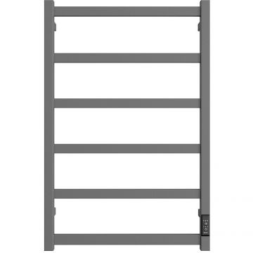 Полотенцесушитель электрический Двин (Dveen) J plaza neo 80х50 см, без полки, К диммер, квадрат графит