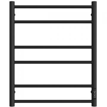 Полотенцесушитель электрический Двин (Dveen) L neo 60х50 см, без полки, К диммер черный матовый