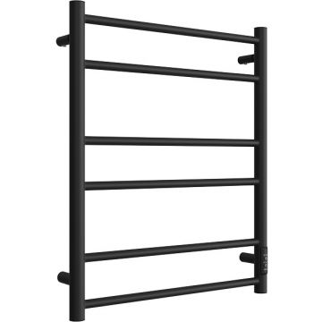 Полотенцесушитель электрический Двин (Dveen) L neo 60х50 см, без полки, К диммер черный матовый