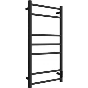 Полотенцесушитель электрический Двин (Dveen) L neo 80х40 см, без полки, К диммер черный матовый