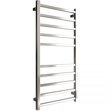 Полотенцесушитель электрический Двин (Dveen) L plaza neo 100х50 см, без полки, К диммер полированный хром