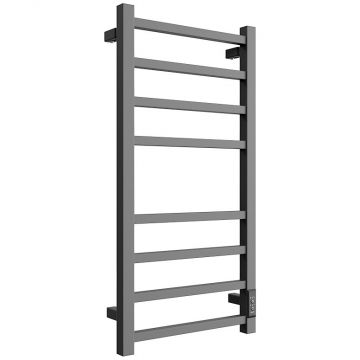 Полотенцесушитель электрический Двин (Dveen) L plaza neo 80х40 см, без полки, К диммер графит