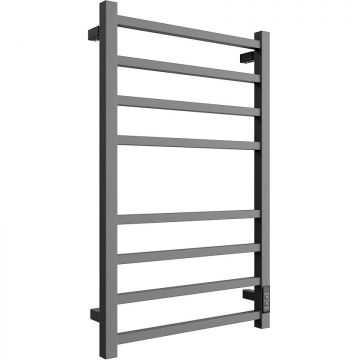 Полотенцесушитель электрический Двин (Dveen) L plaza neo 80х50 см, без полки, К диммер графит