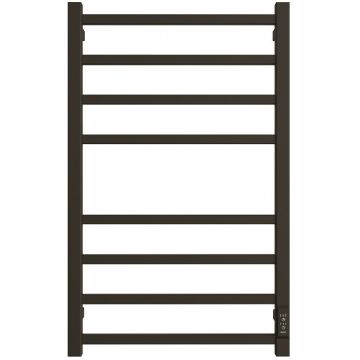 Полотенцесушитель электрический Двин (Dveen) L plaza neo 80х50 см, без полки, К диммер черный матовый