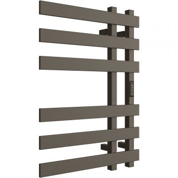 Полотенцесушитель электрический Двин (Dveen) LX-2 plaza neo 70х50 см, без полки, К диммер, квадрат графит