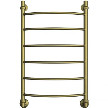 Полотенцесушитель водяной Двин (Dveen) R 80х50 см, без полки, 1х1/2″ К3 состаренная бронза матовая