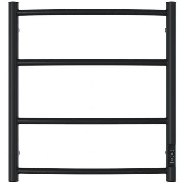 Полотенцесушитель электрический Двин (Dveen) R neo 60х40 см, без полки, К диммер черный матовый