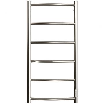 Полотенцесушитель электрический Двин (Dveen) R neo 80х40 см, без полки, К диммер полированный хром