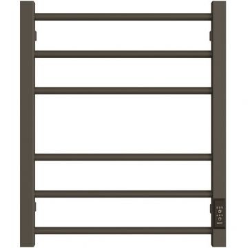 Полотенцесушитель электрический Двин (Dveen) S plaza neo 60х50 см, без полки, К диммер, квадрат черный матовый