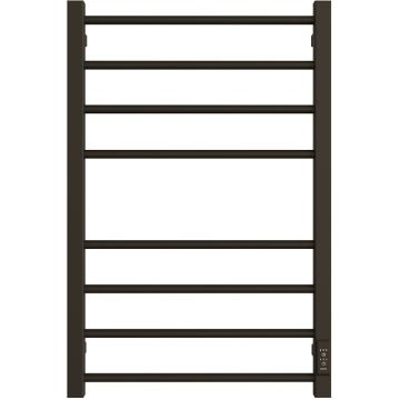 Полотенцесушитель электрический Двин (Dveen) S plaza neo 80x50 см, без полки, К диммер, квадрат черный матовый