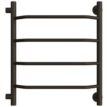 Полотенцесушитель водяной Двин (Dveen) TE 50х50 см, полн. высота 60 см, с полкой, 1х1/2″ К2 выход 1″, черный матовый