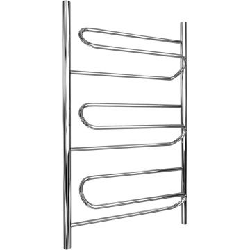 Полотенцесушитель водяной Двин (Dveen) W-Eco 80х50 см, без полки, 1х1/2″, К наруж 3/4″, полированный хром