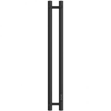 Полотенцесушитель электрический Двин (Dveen) X-2 neo 80x8 см, без полки, К диммер черный матовый