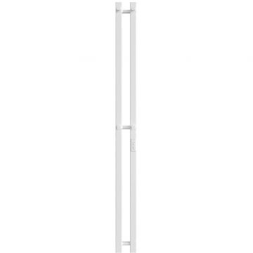 Полотенцесушитель электрический Двин (Dveen) X-2 plaza neo 120x8 см, без полки, К диммер, квадрат белый