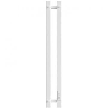 Полотенцесушитель электрический Двин (Dveen) X-2 plaza neo 80x8 см, без полки, К диммер, квадрат белый
