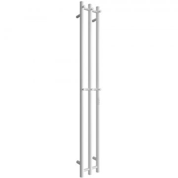 Полотенцесушитель электрический Двин (Dveen) X-3 neo 180x12 см, без полки, К диммер белый