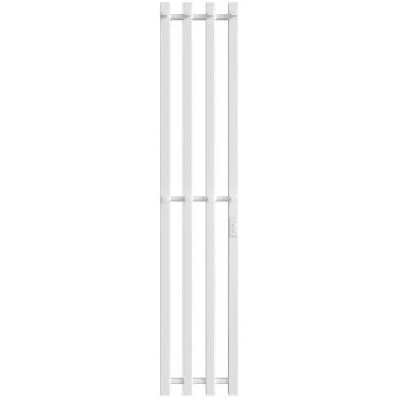 Полотенцесушитель электрический Двин (Dveen) X-4 plaza neo 140х18 см, без полки, К диммер, квадрат белый