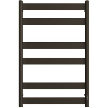 Полотенцесушитель электрический Двин (Dveen) Y neo 80х50 см, без полки, К диммер черный матовый