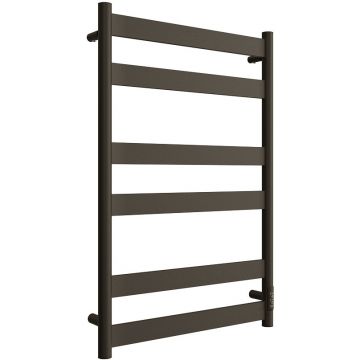 Полотенцесушитель электрический Двин (Dveen) Y neo 80х50 см, без полки, К диммер черный матовый