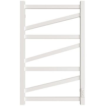 Полотенцесушитель электрический Двин (Dveen) Z plaza neo 80х50 см, без полки, К диммер, квадрат белый
