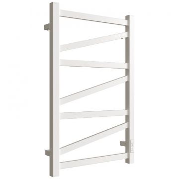 Полотенцесушитель электрический Двин (Dveen) Z plaza neo 80х50 см, без полки, К диммер, квадрат белый