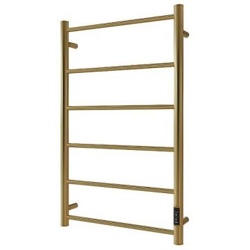 Полотенцесушитель электрический Stout (Стаут) Jazz Round Золотой Хром 585 80х50 см (SHQ-J8RR-008050)