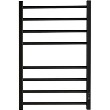 Полотенцесушитель электрический Stout (Стаут) Piano Quadro Черный матовый 80х50 см (SHQ-P2QR-008050)