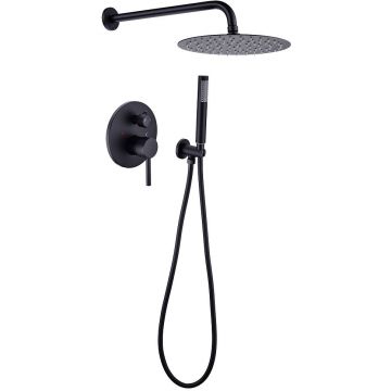 Душевой комплект Creto (Крето) Element 2.0-WSM3-BK матовый черный