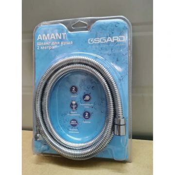 Шланг для душа 2 метра, хром, блистер Osgard Amant (08004)