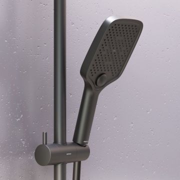 Ручной душ Damixa (Дамикса) Gala квадратный, 3 функции, черный, 953020300