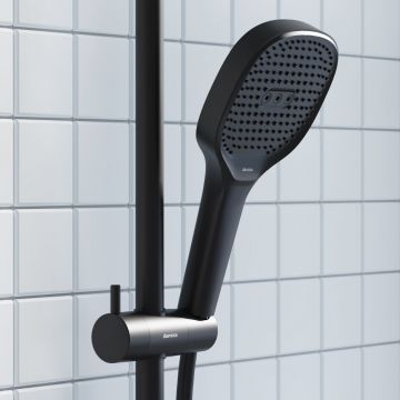 Ручной душ Damixa (Дамикса) Merkur квадрат, 3 функции, черный, 940020300