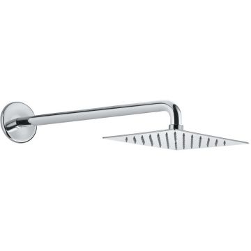 Душ квадратный Fiore Kube, 20 см, кронштейн 35 см, черный матовый, 30NN8650