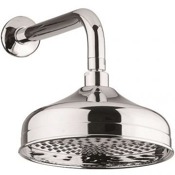 Душ круглый Fiore, 20 см, кронштейн 35 см, золото, 30OO8637