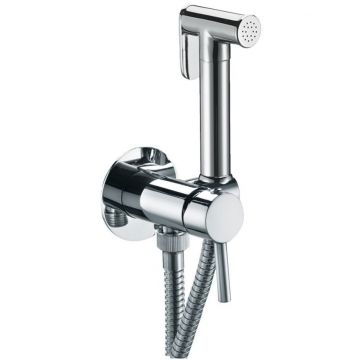 Набор гигиенического душа Fiore (Фиоре) Shower, круглой формы, со смесителем на х/г воду, цвет черный матовый 30NN8590