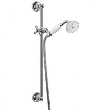 Душевая штанга Fiore (Фиоре) Shower, h64 см, с набором для душа: 1-режимный ручной душ c керамической накладкой, шланг 150 см, цвет бронза 30Z394Z5