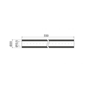 Сменный гибкий шланг для смесителя Iddis Kitchen Line, силикон, цвет красный, FSPRD00i59